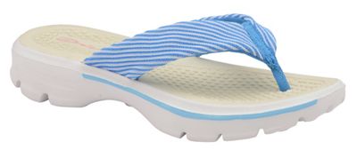 Blue 'Riane' ladies comfort slip on flip flops